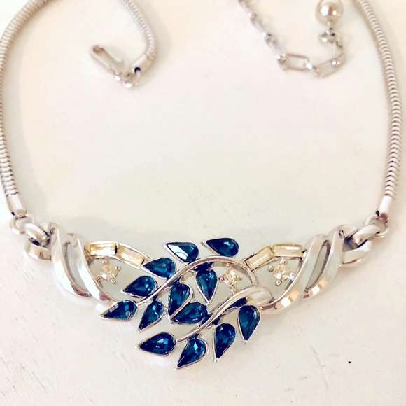 Vintage Crown Trifari RARE Alfred Rhinestone Necklace - Picture 5 of 17